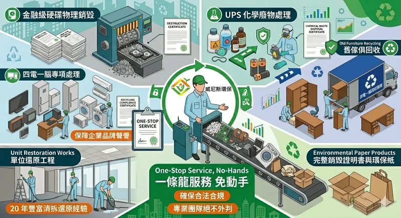 威尼斯環保 | 辦公室退場無憂: 香港持牌辦公室清場、數據銷毀與清拆還原一站式專家 (ISO認證) |威尼斯環保