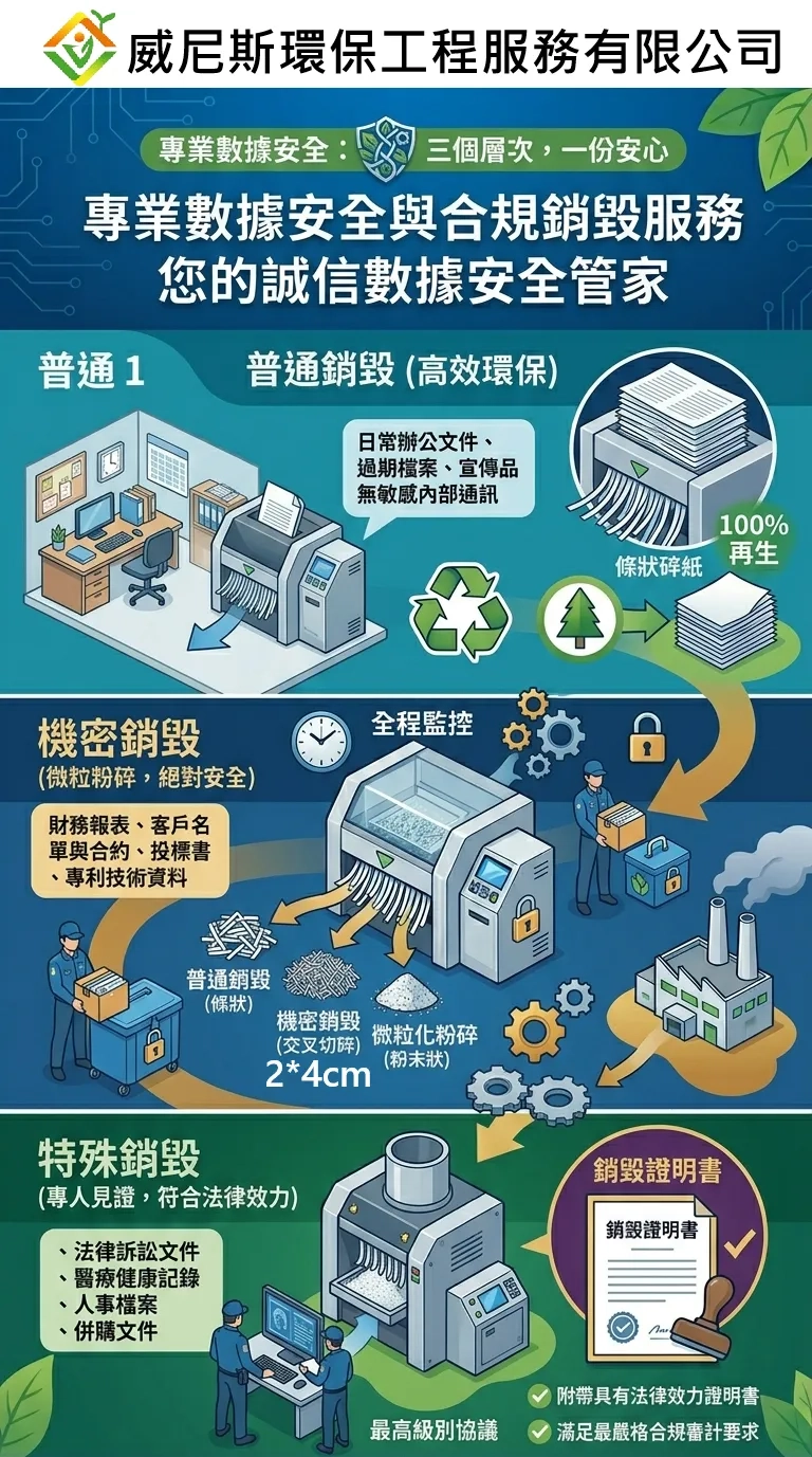 香港專業機密文件銷毀服務的領航者，持有 ISO 認證，提供資訊最高安全標準，引領香港企業邁向 ESG 綠色轉型，維護高度安全資產的文件銷毀 | 威尼斯環保