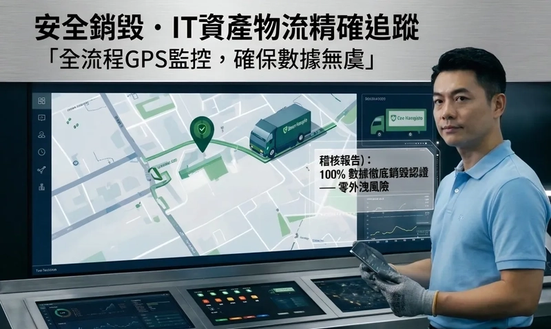 實踐 ITAD， 數據安全及銷毀首選｜威尼斯環保貨車結合 GPS 追蹤，打造最高規格的資產處置服務