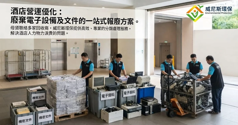 【香港酒店必看】舊物回收好煩？告別分門別類處理的繁瑣，減少多重溝通成本，讓您騰出人手處理更重要的酒店事務，一條龍服務幫你搞掂晒！| 威尼斯環保