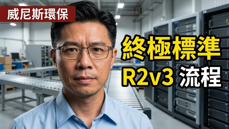 【符合 R2 標準的環保與安全流程】電子廢料回收處理的終極標準，強調合法、責任、安全與環保的電子產品回收與再利用流程。 | 威尼斯環保