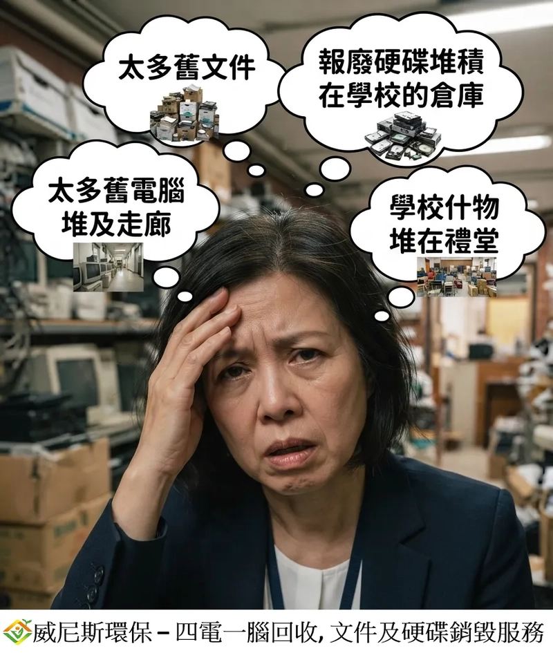 【學校回收及銷毀服務推薦】一起與威尼斯環保攜手，打造 "綠色校園永續" 的回收與銷毀方案，確保學校及學生資料的資安合規