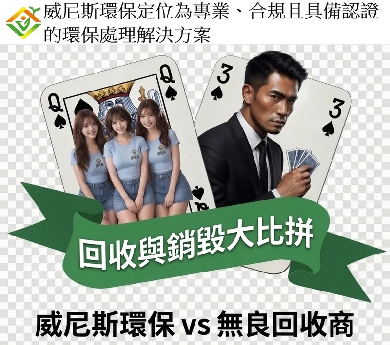 【文件及硬碟銷毀 - 認證保障 vs 低價陷阱】威尼斯環保 vs 平價無證回收商？我地既定位，更為專業及合規，且具備齊全國際 ISO & R2v3 認證